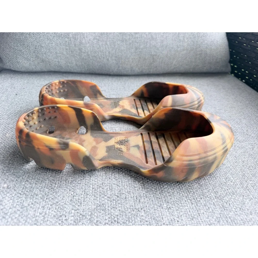 Vans Slip-On Mule TRK Kids 4.5-5 Tortoise Camo Excellent Rubber Water Shoes